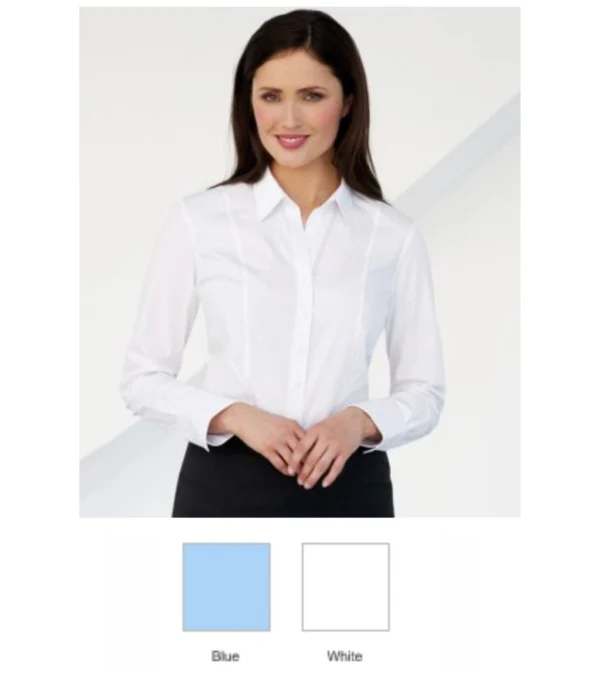 Brooks Taverner BK151 Ladies Palena Long Sleeve Poplin Shirt